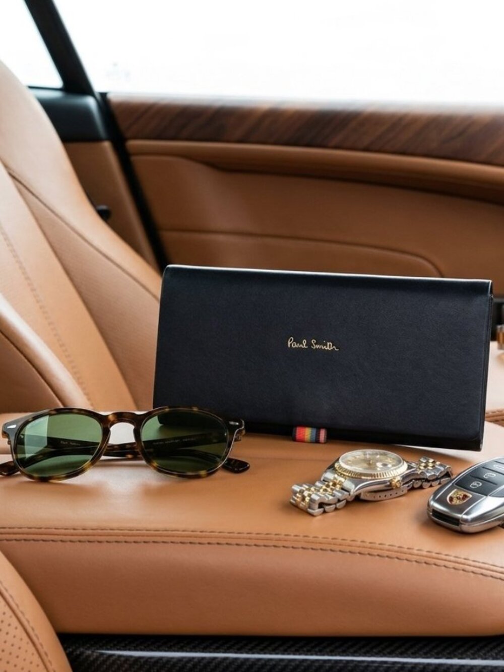 Paul Smith Black Hard Shell Glasses Case